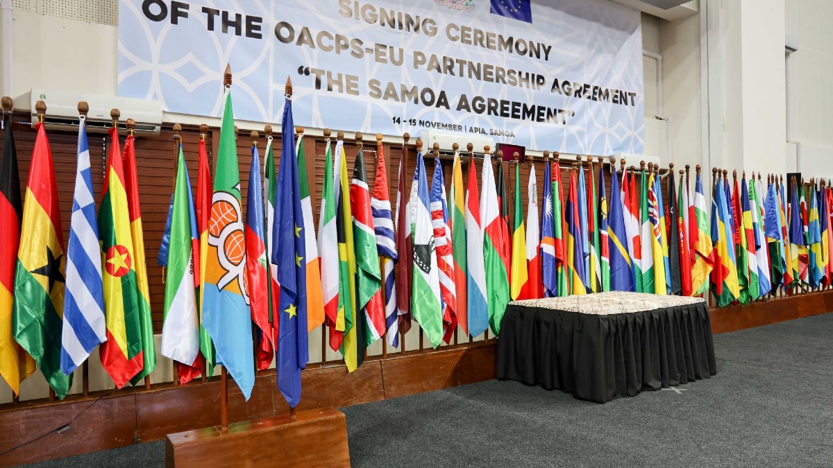 Signature de l'Accord de SAMOA